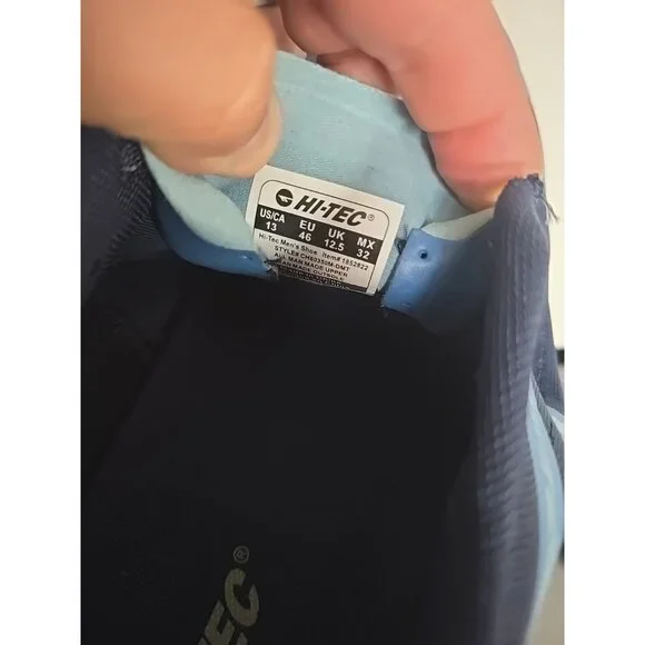 Hi-Tec Men's Trail Running Hiking Shoe CH80350M-DMT  Blue Gray Size 13M - Picture 4 of 8